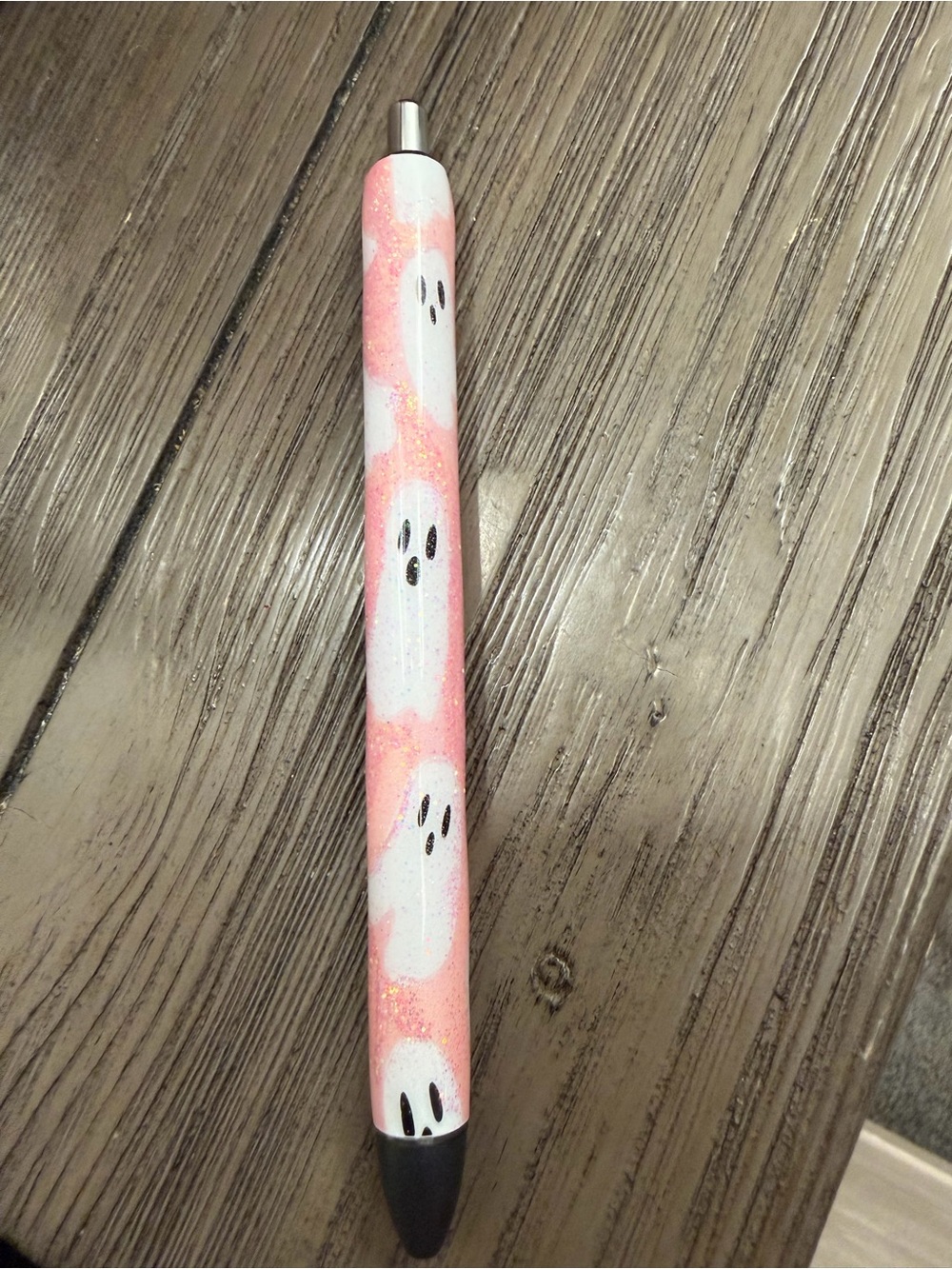 Ghost epoxy glitter pen